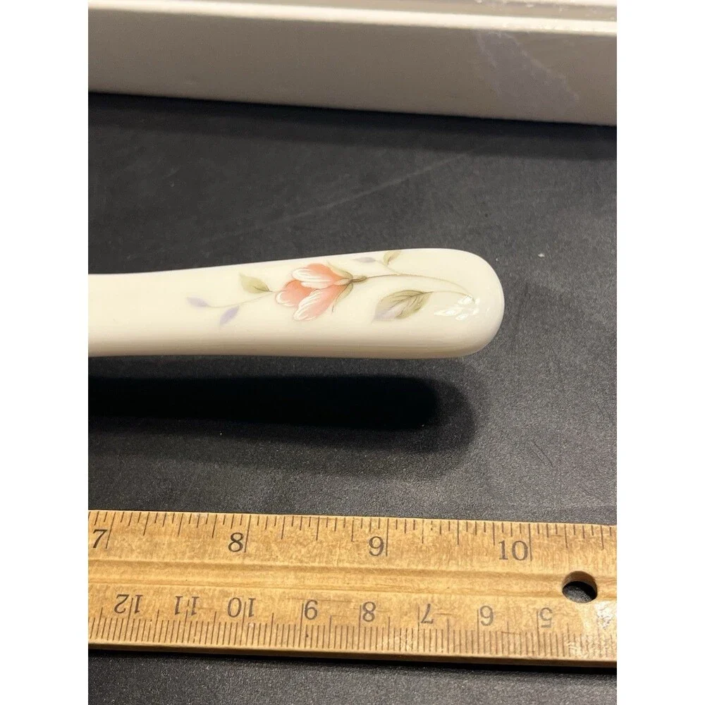 Andrea by Sadek Floral 11” Cake Dessert Plate With Server Spatula